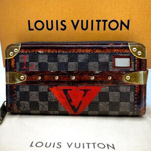 ☆★値下げOK★☆【ルイヴィトン】トランク トランスフォームド ダミエ トロンプ ルイユ ジッピーウォレット ラウンドファスナー