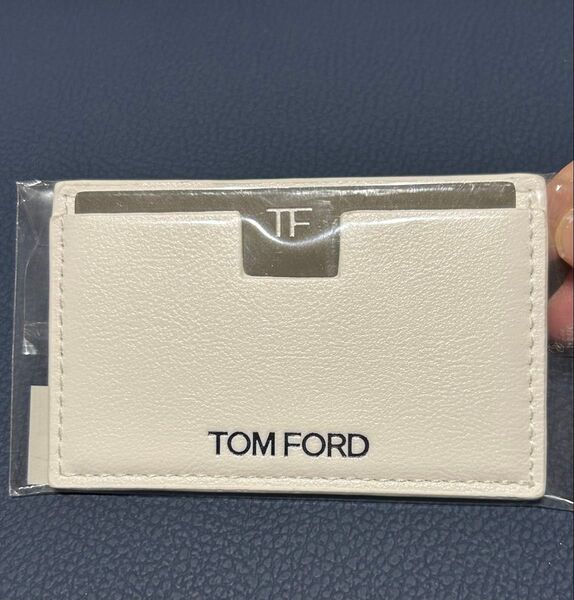 『トムフォード』ノベルティ ミラー付き カードケース ホワイト 非売品