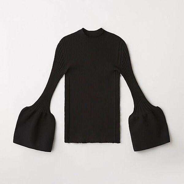 美品 CFCL POTTERY 5 LONG BELL SLEEVE TOP 黒 ニット トップス 戸田恵梨香着用 希少 激レア
