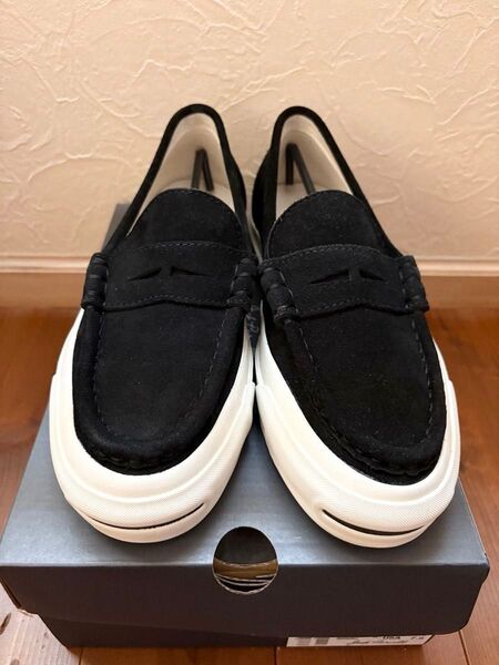 JACK PURCELL LOAFER/Graphpaper ジャックパーセル ローファー BLACK 26.0cm 中古