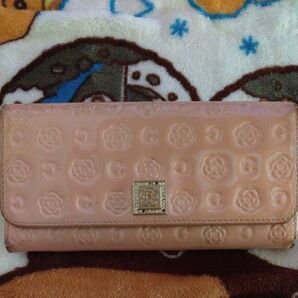 CLATHAS長財布 ピンク がま口