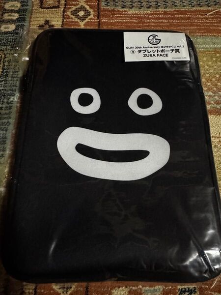 GLAY 30th Anniversary エンタメくじVol.2 ⑨ズラーフェイスデザインのタブレットポーチ-