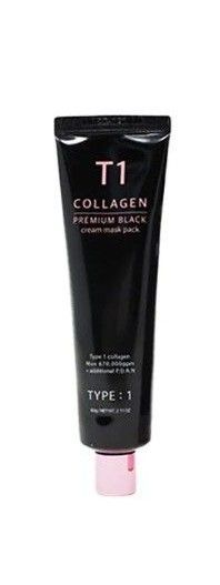 T1 コラーゲン100 プレミアムブラック 60g フェイスパック