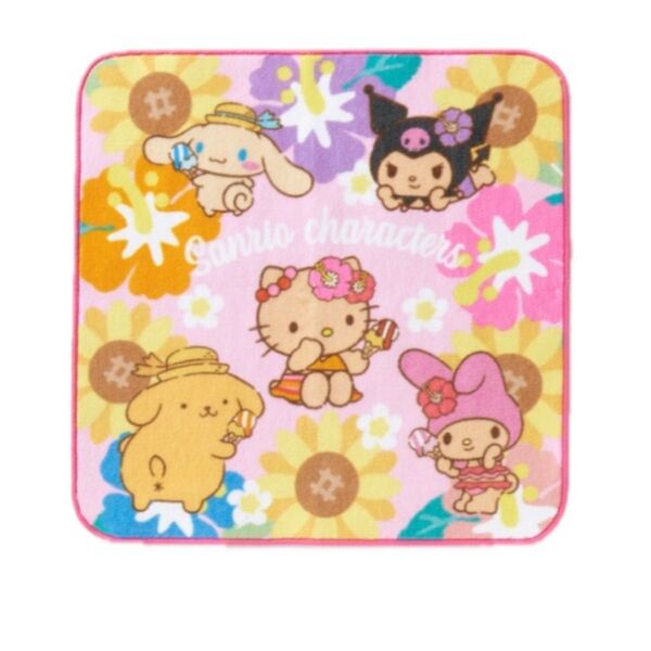 サンリオキャラクターズ 日焼けシリーズ ミニタオル タオルハンカチ 人気 かわいい サンリオクーポン