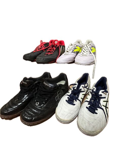 NIKE ナイキ アシックスasics adidas アディダス フットサル サッカー スパイク 4足 まとめ売り