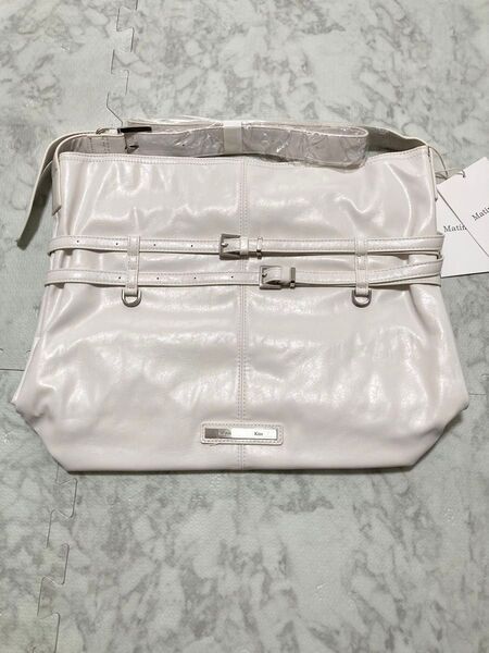 Matin Kim DOUBLE BELTED STRAP BIG BAG