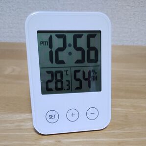IKEA SLATTICS スロッティス 時計 温度計 湿度計 ホワイト イケア