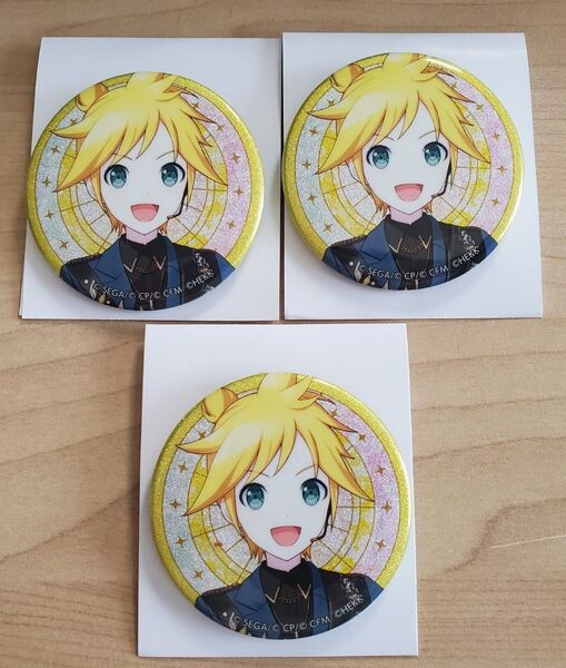 【プロセカ】グリッター缶バッジコレクション 鏡音レン 3点【あんスタ】