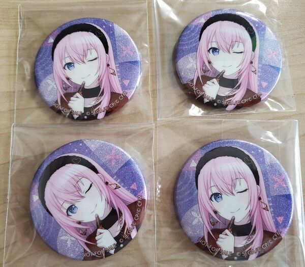 【プロセカ】グリッター缶バッジ イベントイラストコレクション vol.42 C 巡音ルカ 4点