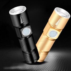 ペアセット☆2つで!超経済的 懐中電灯 led 強力 USB充電式848185