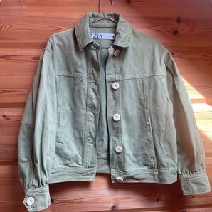 ZALA ジャケット グリーン Sサイズ 春 秋