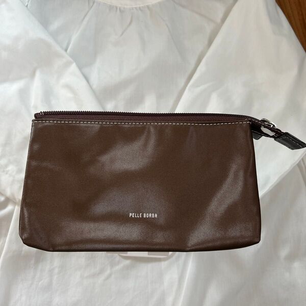 PELLE BORSA ポーチ ブラウン チアーズ