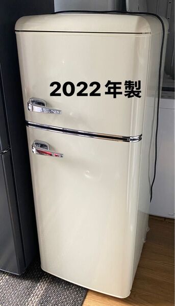 2022年式アイリスオーヤマ冷蔵庫 114L ライトグリーンレトロ デザイン