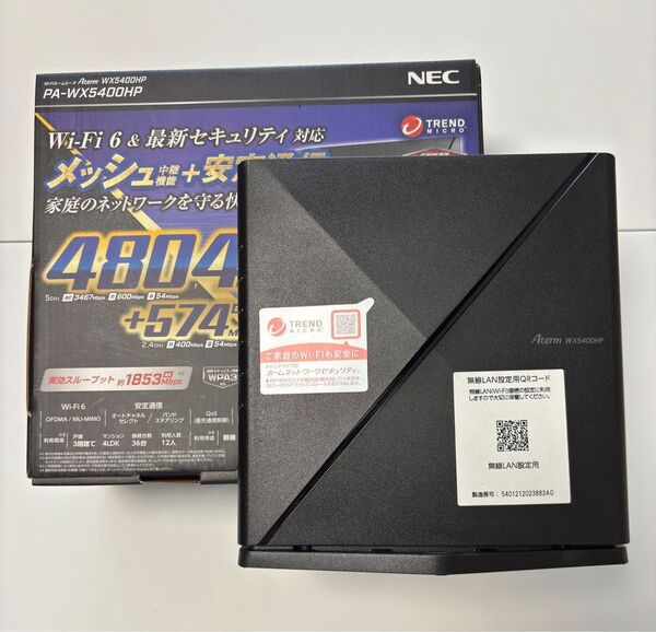 Aterm PA-WX5400HP ルーター 無線LAN Wi-Fi6 NEC
