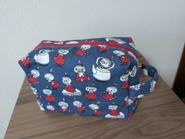 No.60 大きめボックスポーチ リトルミイ ハンドメイド
