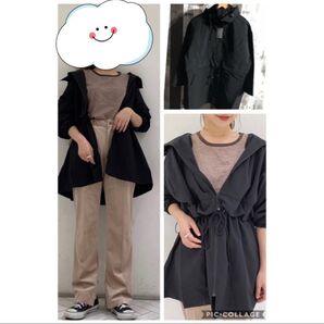 kastane★取り外し2wayナイロンコート