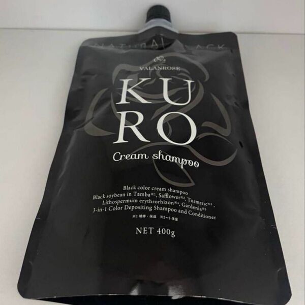 B.VALANCE バランローズ KUROクリームシャンプー 400g 白髪染め
