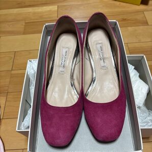 MODE ET JACOMO ピンクスエードパンプス