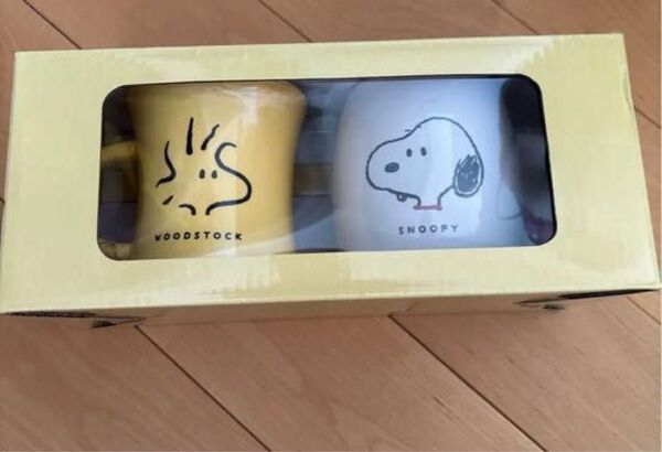 スヌーピー&ウッドストック ペアマグカップ