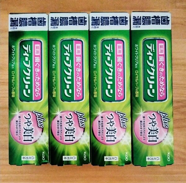 ディープクリーン 薬用ハミガキ つや美白 ロイヤルハーブの香味 100g4個