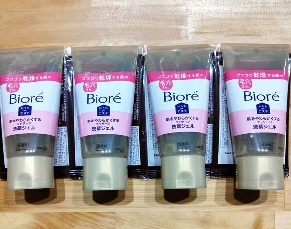 花王 ビオレ おうちdeエステ 肌をやわらかくするマッサージ洗顔ジェル 150g 4個