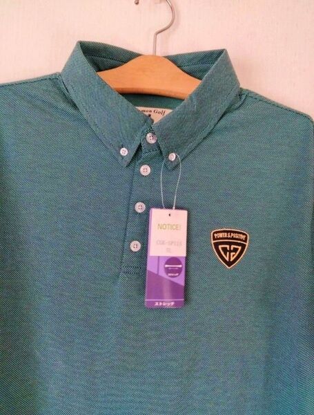 新品タグ付!Comon Golf コモンゴルフ 3L グリーン ポロシャツ