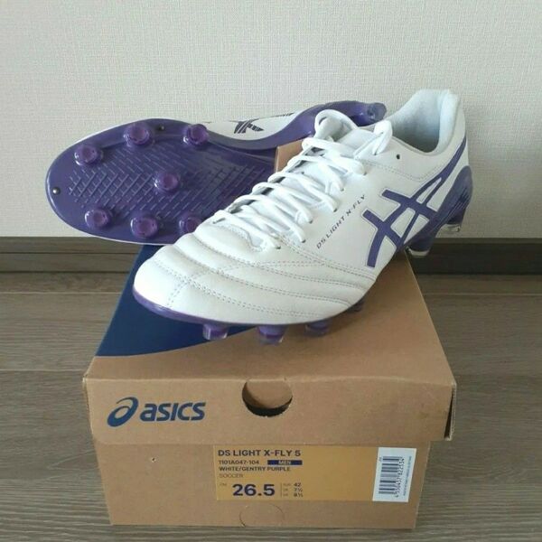 新品サッカースパイク【asics】26.5