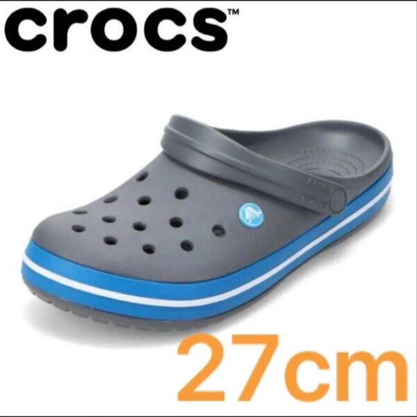 クロックス 27cm crocs 3E相当 サンダル CROCBAND クロックバンド チャコール