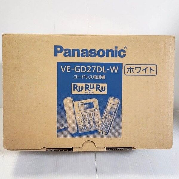 未使用品 Panasonic デジタルコードレス電話機 VE-GD27DL-W パナソニック 固定電話