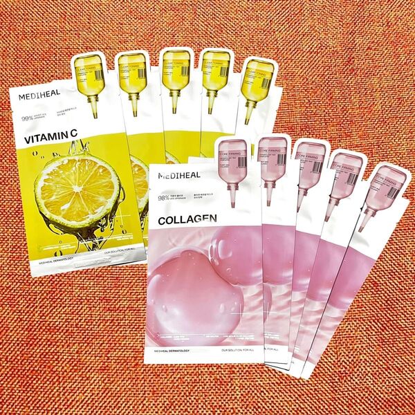 MEDIHEAL★ビタミンC & コラーゲン エッセンシャルマスク 10枚【箱無し発送】