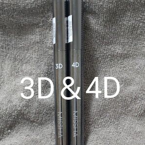 MISSHA ミシャ 3Dマスカラ カール 4Dマスカラ ボリューム マスカラ 2本セット ブラック