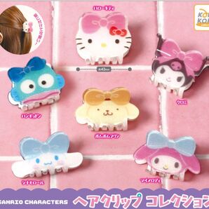 サンリオ ヘアクリップ ガチャガチャ キティハンギョドンセット