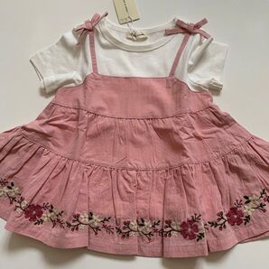 新品未使用 センスオブワンダーチュニック ピンク 100