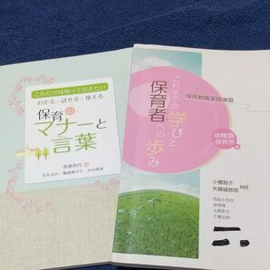 保育関連書籍 2冊セット★保育教職実践演習・学びと保育者への歩み / わかる・話せる・使える保育のマナーと言葉 これだけは…
