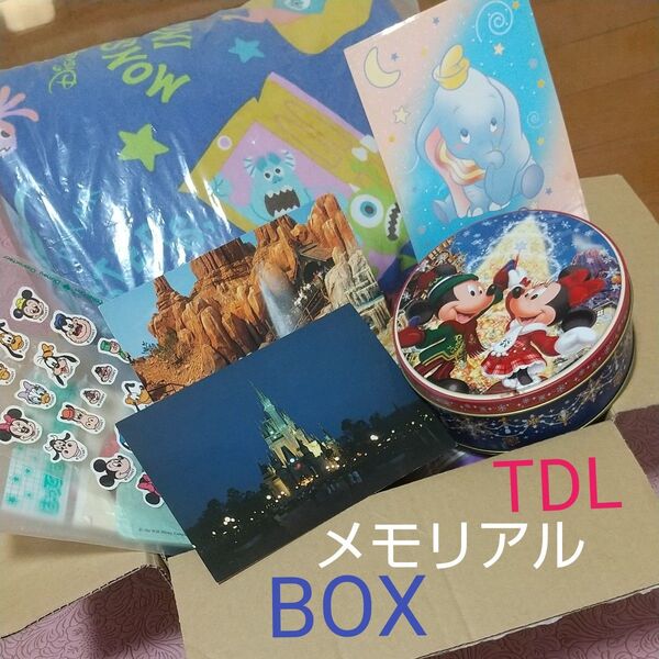 ディズニー TDL メモリアルBOX ☆キャラクター・ポストカード・ステッカー・カバー・缶