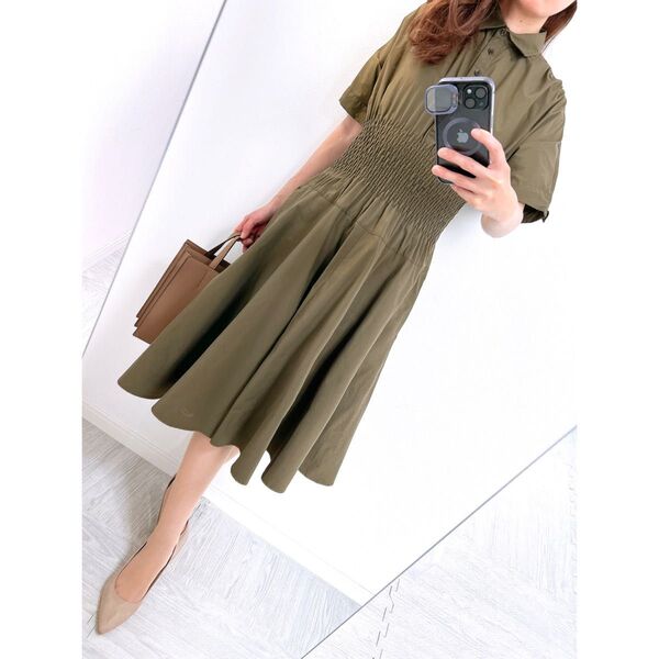 【美品】定価40,000円 デュアルビュー サイズ42 コットンワンピース