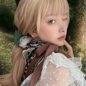 【シュシュ】くたシュシュ(ハンドメイド、パッチワーク)