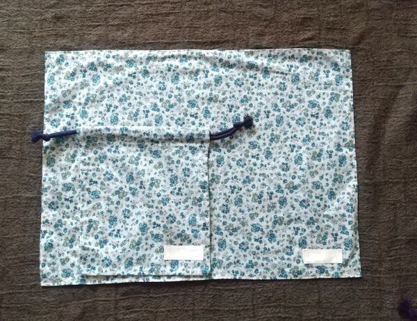 ランチクロスと巾着袋 【ハンドメイド】