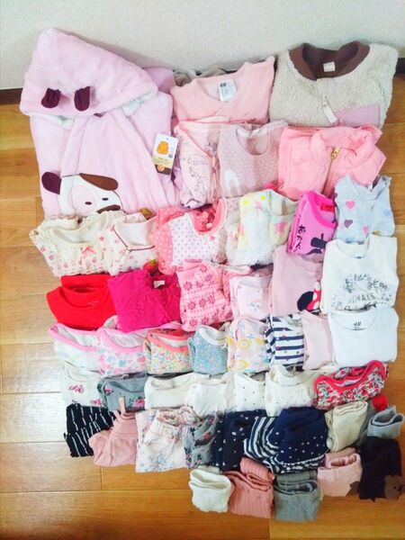 カバーオール 60,70,80,90サイズ 女の子 まとめ売り セット大量 長袖 ベビー服
