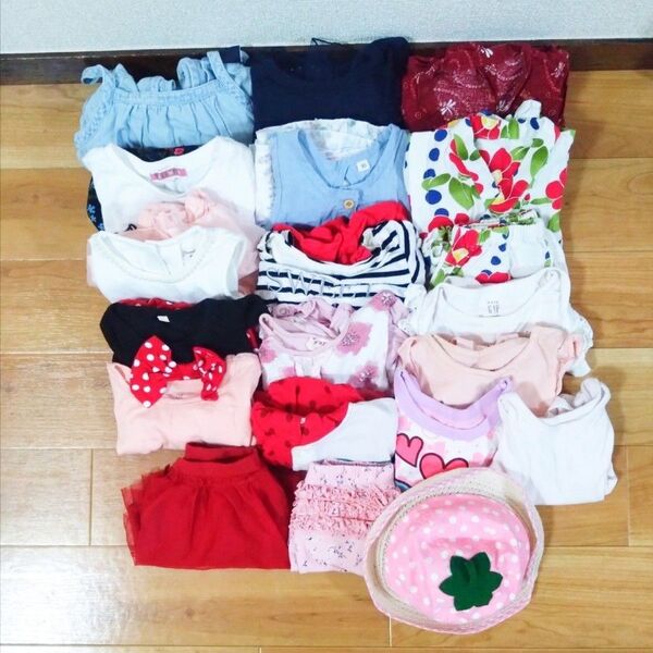 ベビー服 女の子 70.80.90サイズ 半袖 セット まとめ売り 夏服