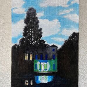 マグリット 光の帝国 肉筆手描きの油絵模写画