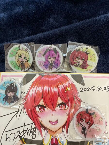 みるくふぁくとりー みるふぁく でらうえあ 直筆サイン色紙 カルラ 秋葉原発売イベント