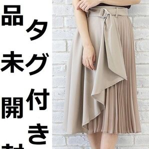 新品 シフォン レース 切替 スカート M ベージュ フリル 春 夏 秋 冬 ガーリー トレンド かわいい 可愛い 無地 ボトムス