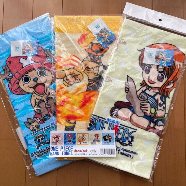 ONE PIECE ハンドタオル 3枚 未使用