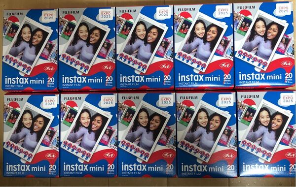 FUJIFILM instax mini 大阪万博 ミャクミャクチェキフィルム 20枚入 10個セット