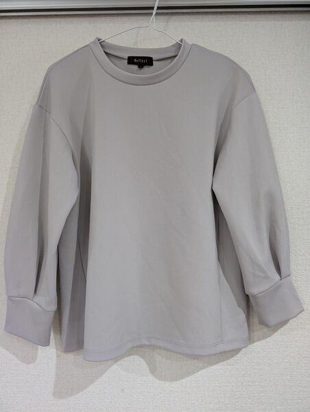 Reflect トップス カットソー 長袖 グレー サイズ9 キレイめ