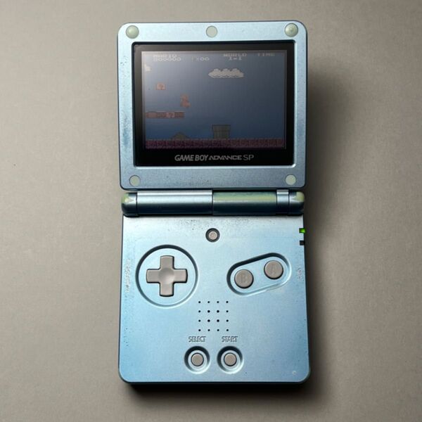 任天堂 ニンテンドー Nintendo ゲームボーイアドバンスSP ライトブルー 動作品 訳ありAGS-001