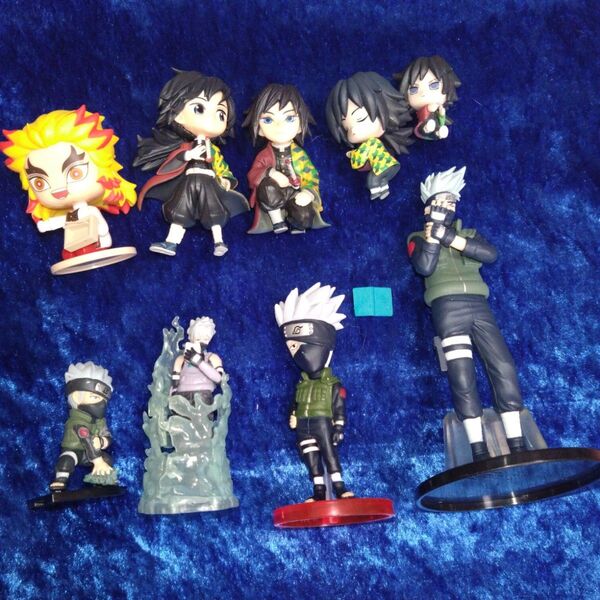 NARUTO カカシ 鬼滅の刃 冨岡義勇 煉獄杏寿郎 フィギュア セット