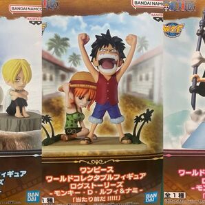 ワンピース ワールドコレクタブルフィギュア ログストーリーズ3点セット《ルフィ&ナミ、サンジ&ゼフ、ルフィ「ほらな 折れねェ」》