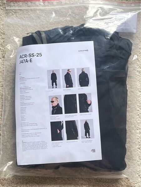 ACRONYM J47A-E XS 新品